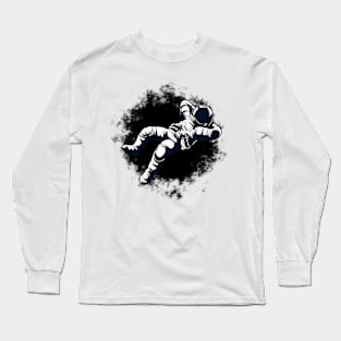 Relax stay calm astronaut black matter Long Sleeve T-Shirt